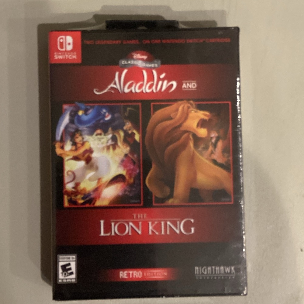 Disney Aladdin and The Lion King - Nintendo Switch Red Edition